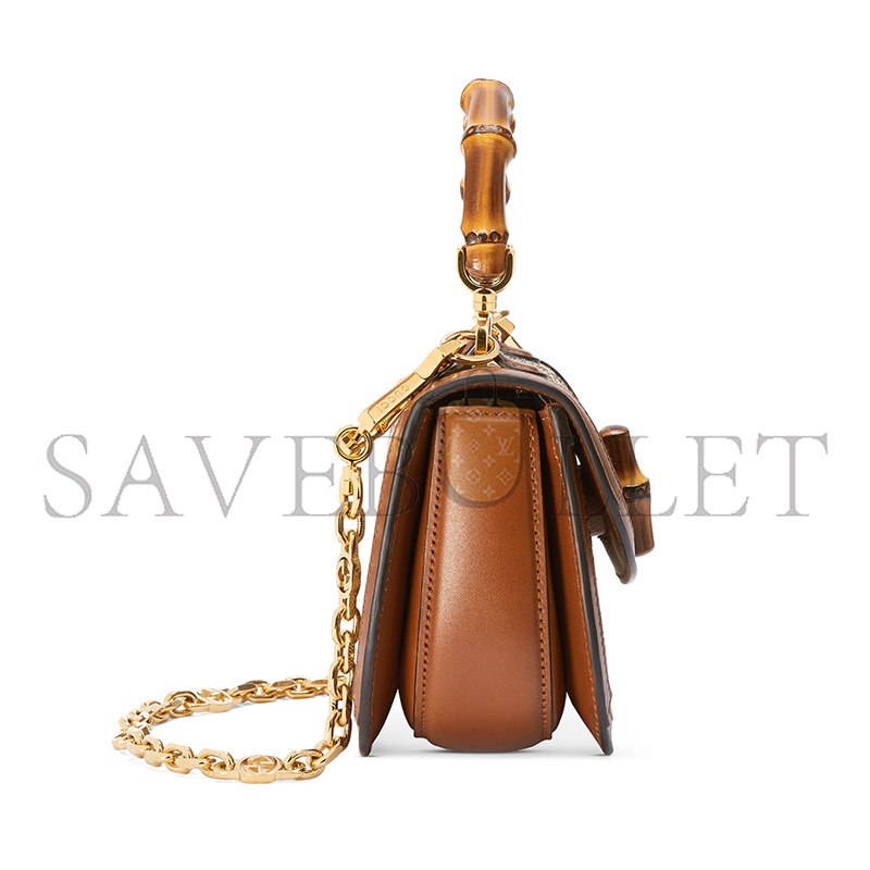 GUCCI BAMBOO 1947 CRYSTALS MINI BAG 735116 (17*12.5*8cm) GUCCI BAMBOO 1947 CRYSTALS MINI BAG 735116 (17*12.5*8cm)